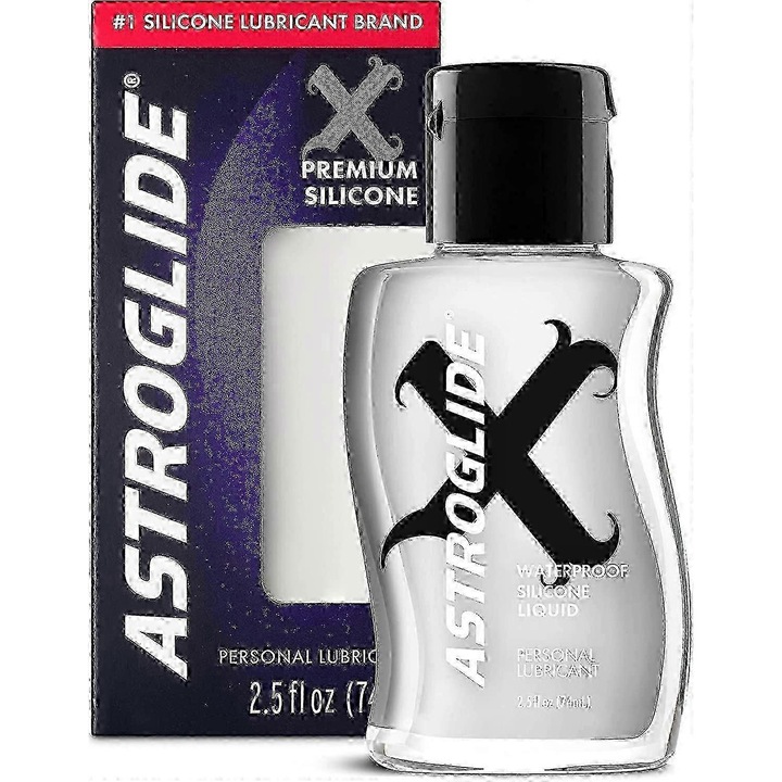 Лубрикант за лице Astroglide X, 2.5 oz, без аромат, безопасен за латекс