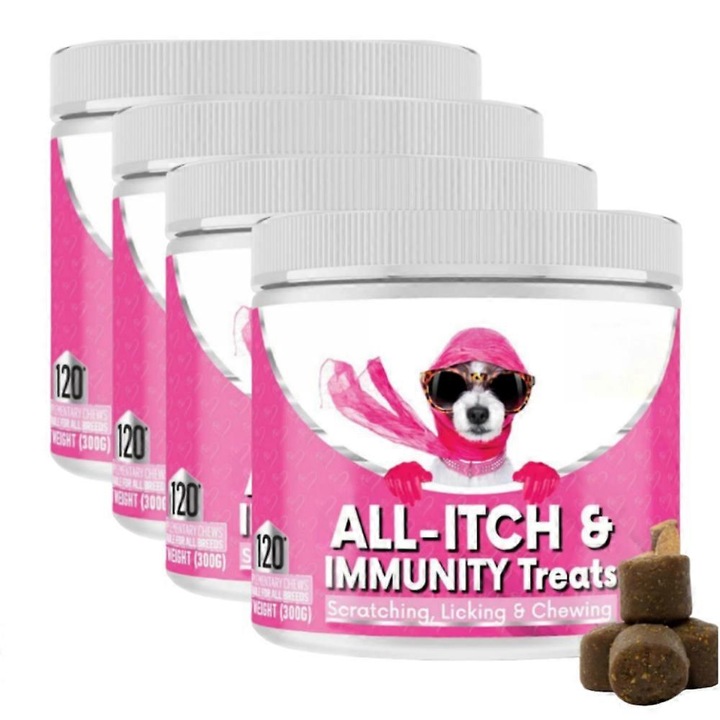 Multivitamina pentru caini, 240 bucati, sanatate intestinala si control al mirosului, 8x6cm
