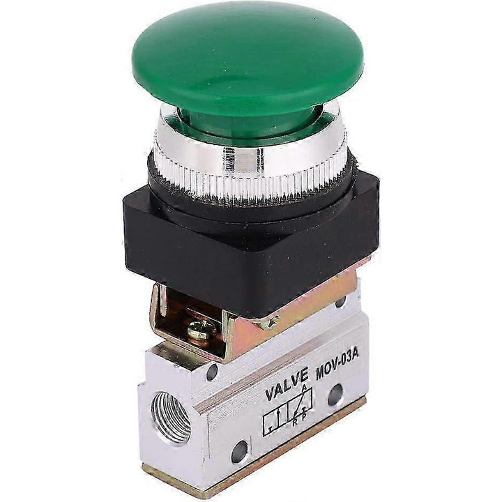 Mechanikus pneumatikus szelep Mov-03a G1/8 3-utas, kompakt felépítésű, kopásálló, könnyen telepíthető