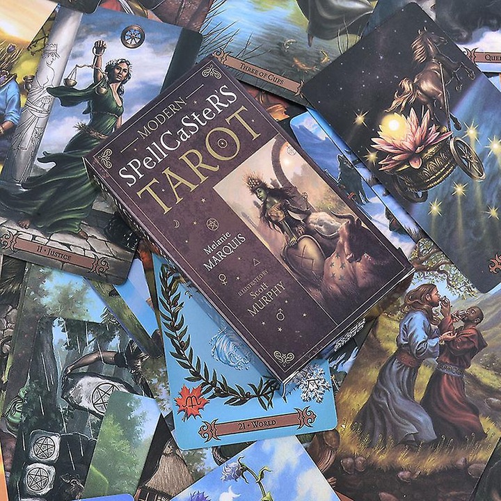 Társasjáték készlet, 78 darabos varázslói tarot, 11x6cm, angol