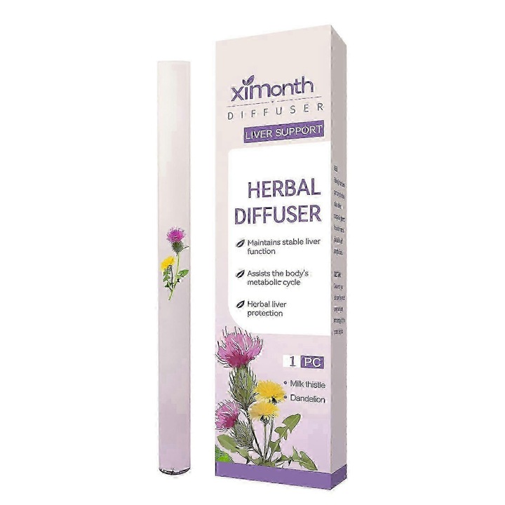 Портативен билков дифузер, ximonth, почистване на белите дробове и енергизиране, освежаващ ефект, 15гр