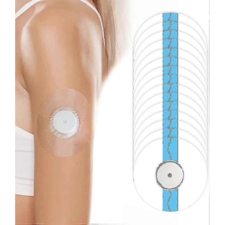 Set 45 plasturi transparenti Freestyle Libre 3, impermeabili, hipoalergenici, pentru diabet