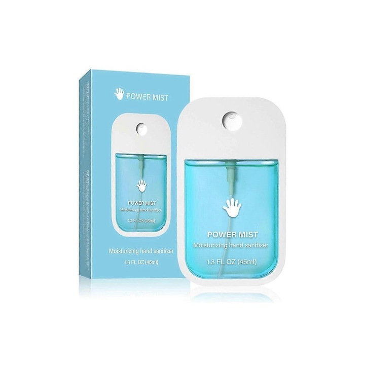Hordozható kézfertőtlenítő spray, 45 ml, Kék