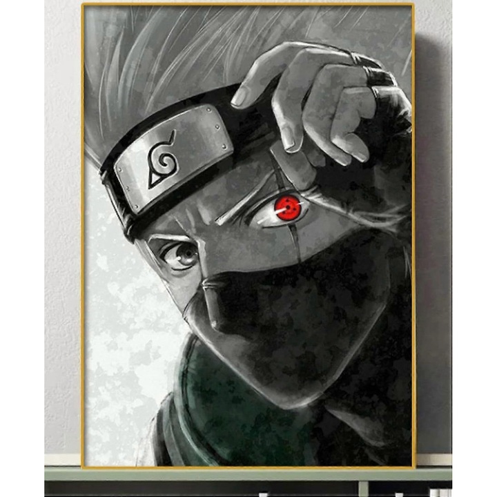 1000 darabos kirakó, Anime Kakashi Kaki Sasuke Itachi, 75x50cm méretű, többszínű