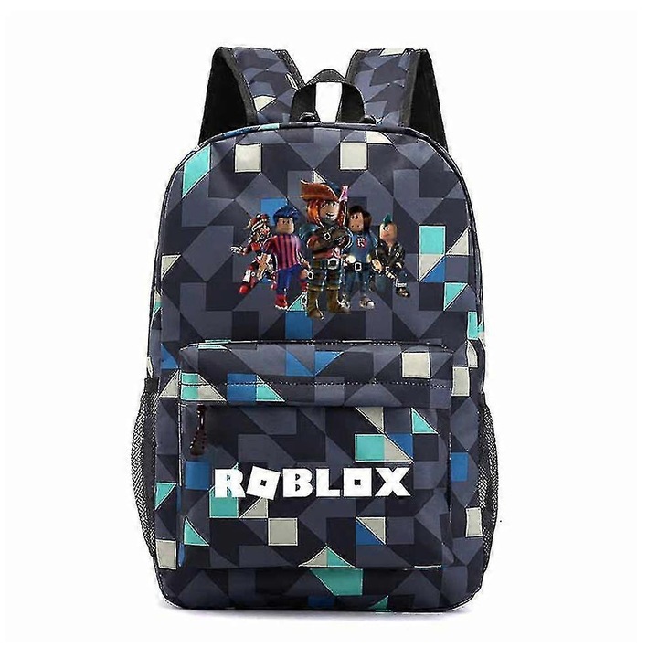 Rucsac laptop multicolor Roblox, capacitate mare, 45x18x31cm, impermeabil, pentru scoala si calatorii