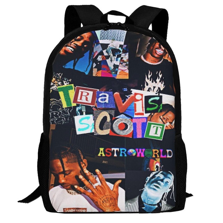 Fitnesz- és iskolai hátizsák, 210D poliészter, vízálló, húzózsinóros kialakítás, 16,5 hüvelykes, többszínű