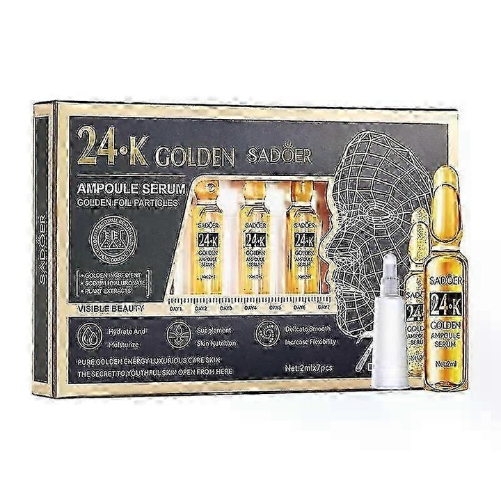 Ser facial, ser cu vitamina C, iluminare, fermitate, 2ml, set de 1 buc.