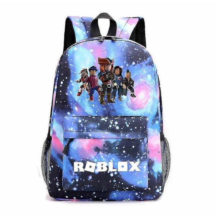 Rucsac laptop multicolor, model Roblox Galaxy, capacitate mare, 45cmx18cmx31cm, impermeabil