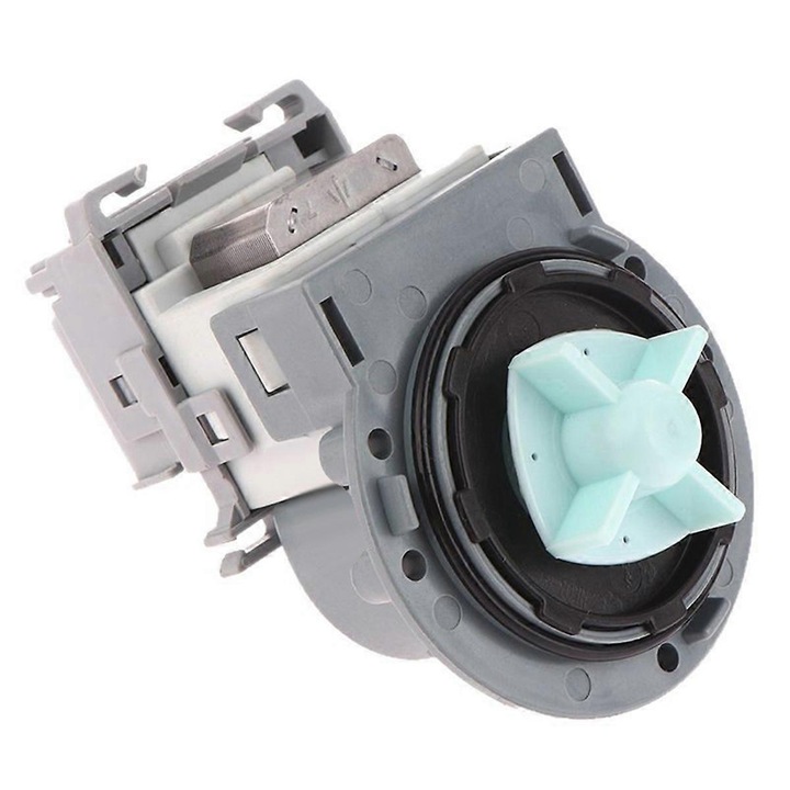 Pompa de drenaj pentru masina de spalat, plastic, gri