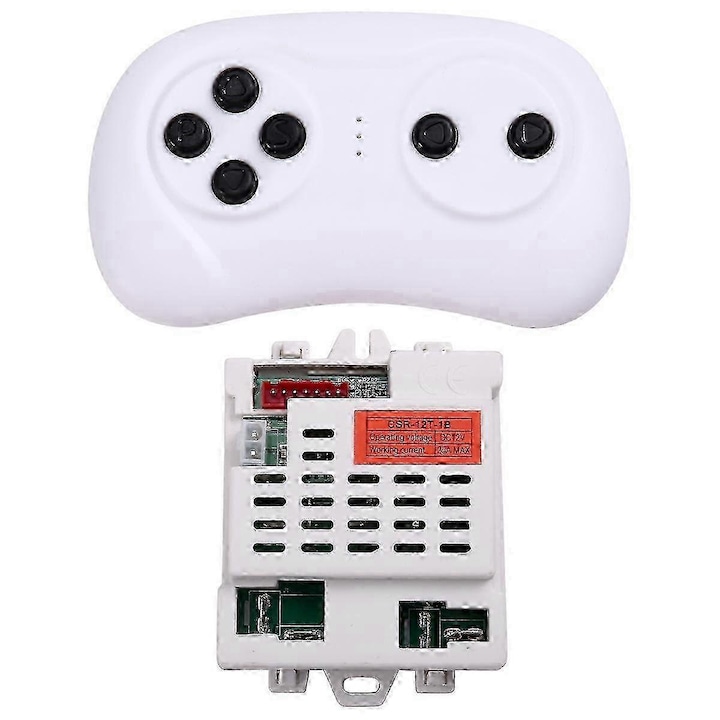 Controler electric pentru masinuta copii CSR-12T-1B, 12V, set cu telecomanda si receptor, plastic, standard
