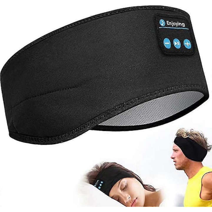 Casti wireless 3-in-1, cu banda sport, tehnologie Bluetooth V5.0, confortabil, lavabil