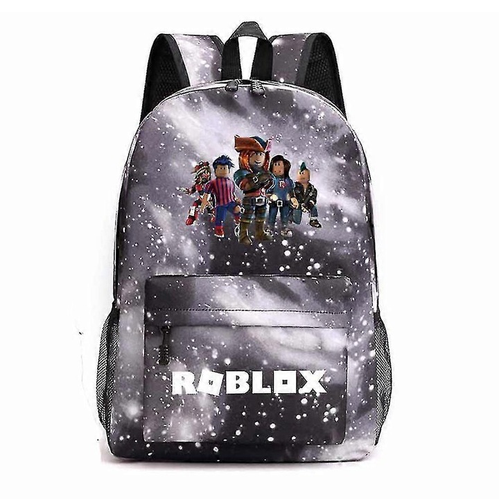 Rucsac laptop, model Roblox Galaxy, capacitate mare, 45cmx18cmx31cm, impermeabil, pentru scoala si calatorii