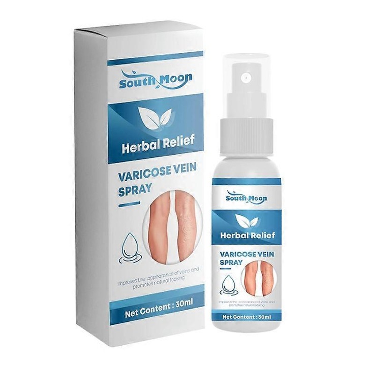 Visszér spray, South Moon, gyömbér és menta kivonatokkal, 150ml