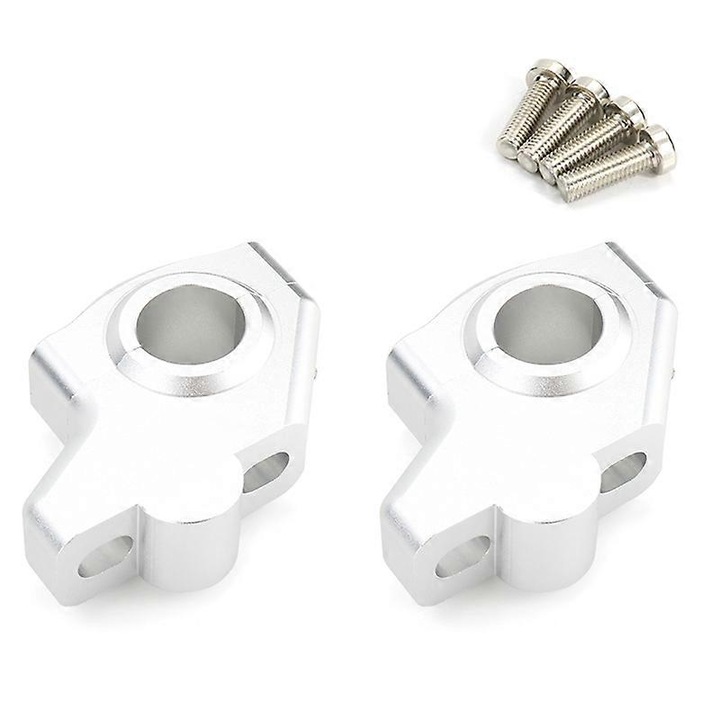 Riser ghidon motocicleta, 22mm, inaltime 30mm, negru mat, set 2 bucati