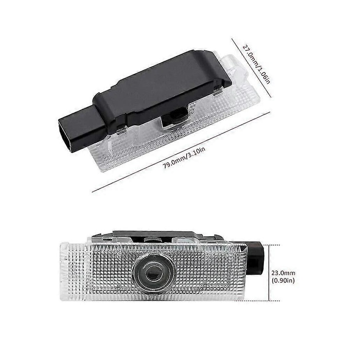 2 db-os LED projektorkészlet autóajtókhoz, IWP, 70 cm