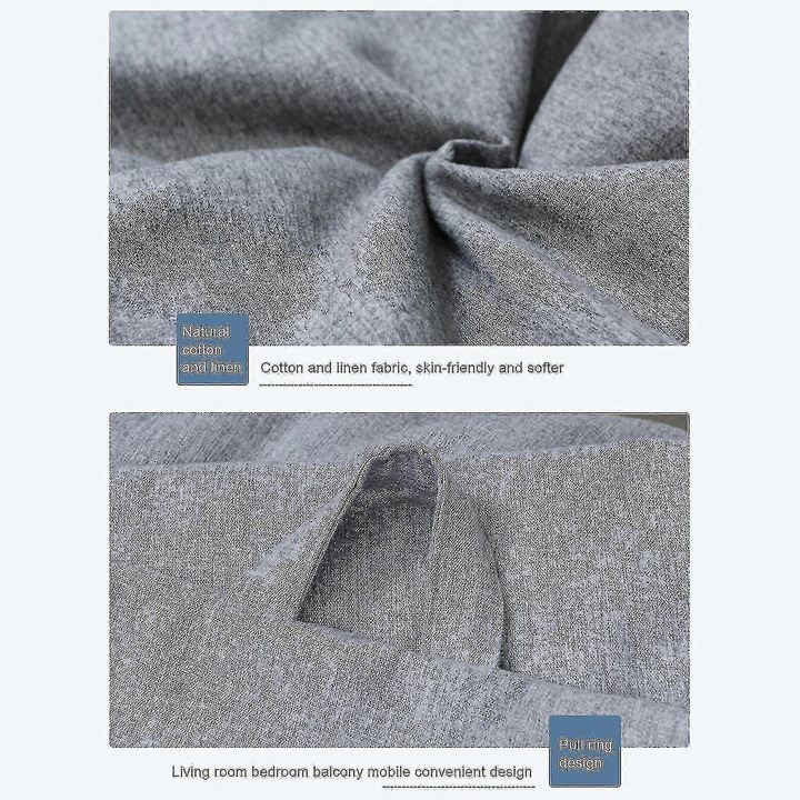 Husa pentru scaun bean bag, verde, 100x120cm, material bumbac si in, set pentru interior