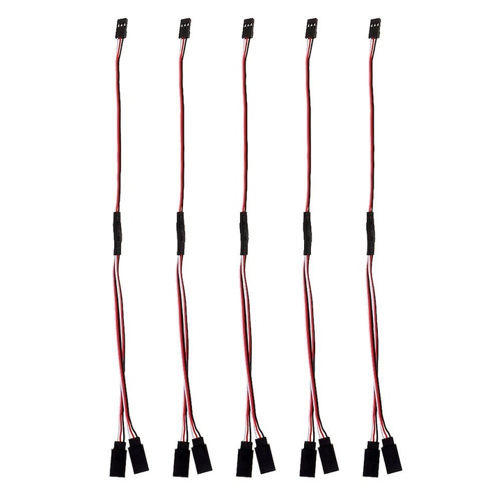 5 db Y szervóhosszabbító kábel készlet, 300mm