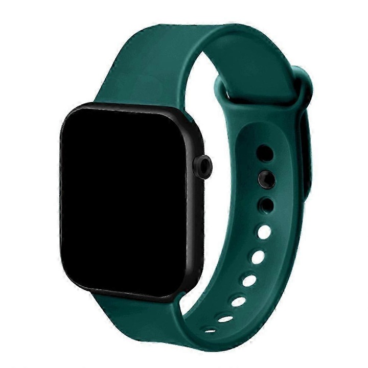 Ceas digital sportiv impermeabil, cu display LED, verde