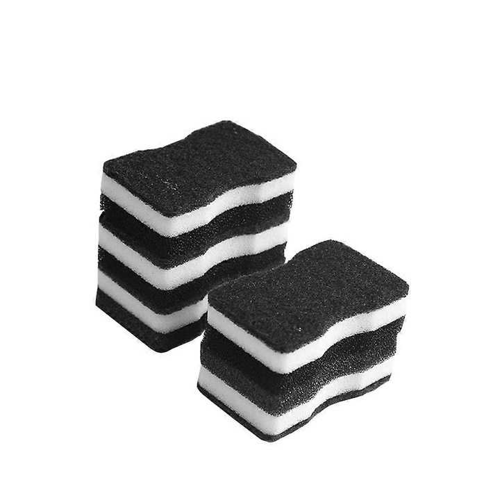 Set 10 bureti de spalat vase, design subtire, multicolor, 11x11x1cm