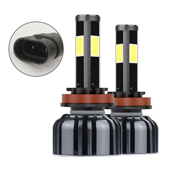 Set 2 becuri LED, Negru