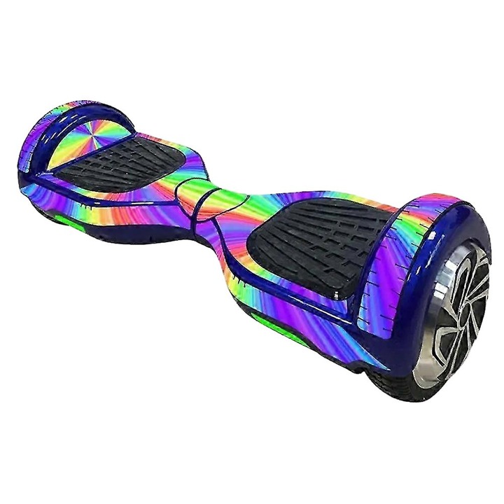 Autocolante pentru hoverboard 6.5 inch, design skateboard, multicolor