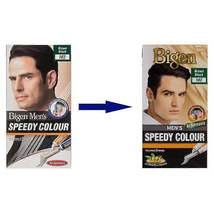 Vopsea de par pentru barbati Speedy, nuanta naturala, set multicolor