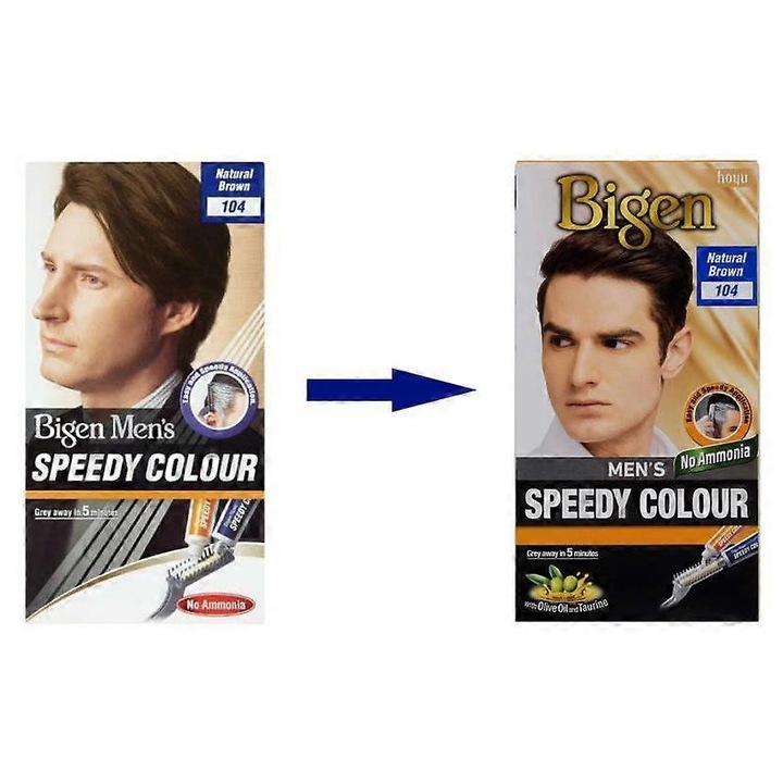 Vopsea de par pentru barbati Speedy, nuanta naturala, set multicolor