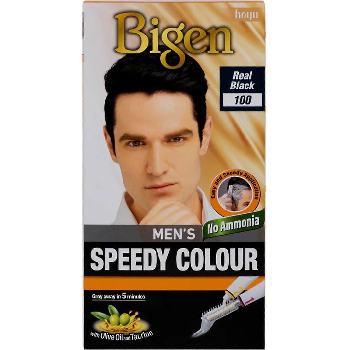 Vinil Bigen Men's Speedy Colour, negru real, set de nuante naturale