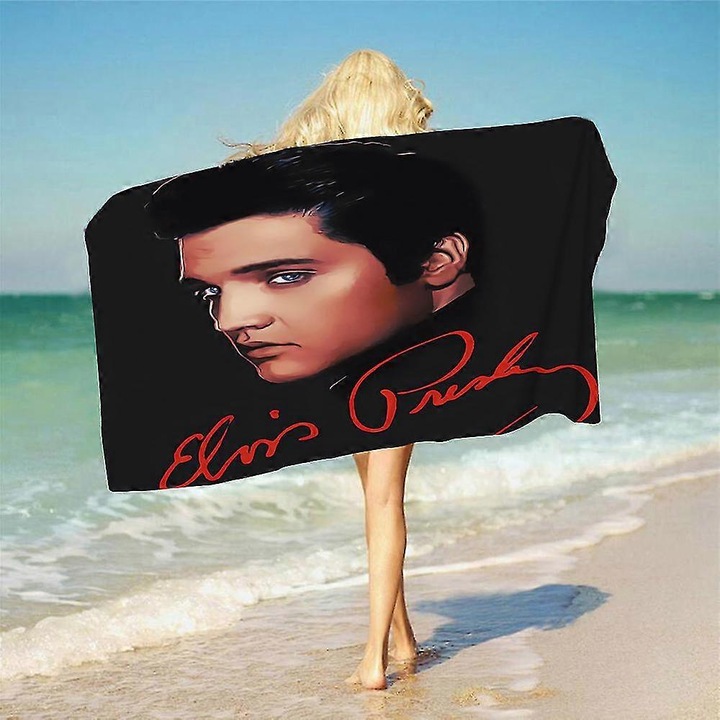 Плажни кърпи, Елвис Пресли, 140x180 см, микрофибър, бързосъхнещи, пейсли шарка