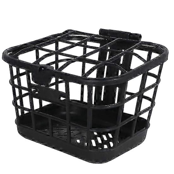 Cos pentru bicicleta, Plastic, 31.5x29x24 cm, Negru