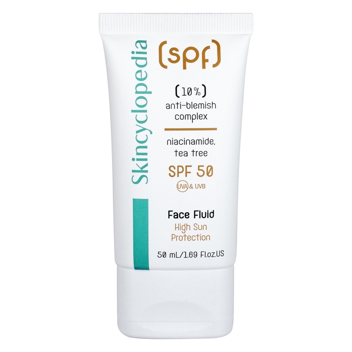Fluid facial Skincyclopedia SPF 50, matifiant si anti-imperfectiuni, 50 ml