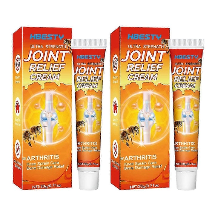 Ízületi ápoló krém, 20g, 2 db-os készlet, könnyen felszívódó, hordozható kialakítás