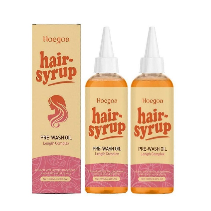 Tratament cu ulei, stimuleaza cresterea parului 100ml, Hoegoa, 2 bucati