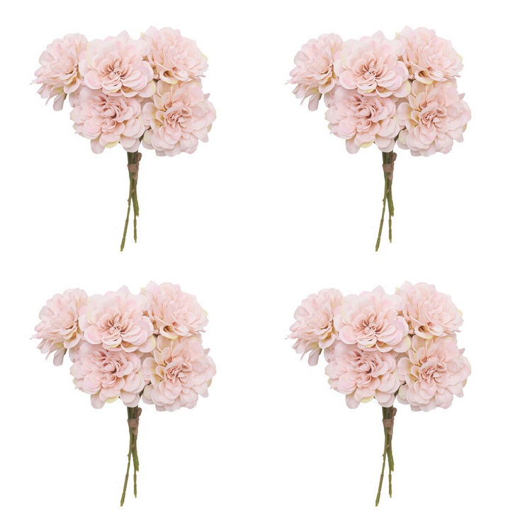 Flori artificiale, rezistente la UV, reutilizabile, plastic, champagne, 30cm