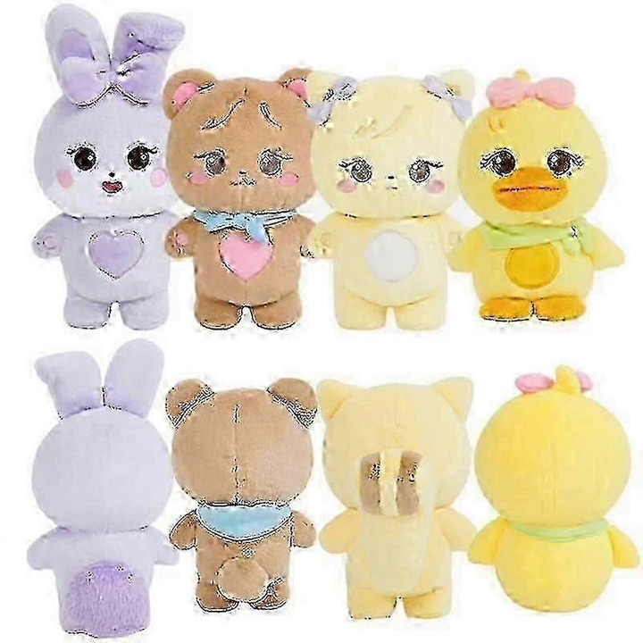 4 db-os plüssjáték készlet, 20 cm, puha, többszínű, K-pop rajongóknak