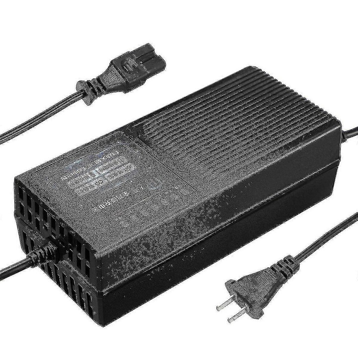 Incarcator electric 48V 20AH, protectie impotriva scurgerilor, negru, 18x8x6cm