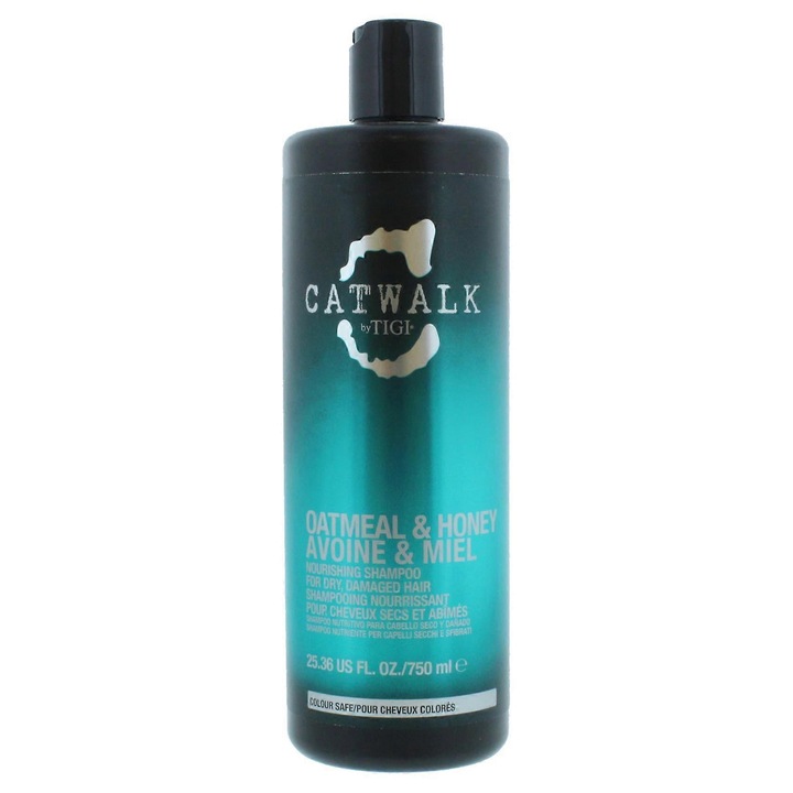 Sampon de par Tigi Catwalk Oatmeal & Honey 750ml, hranitor, pentru par uscat si fragil