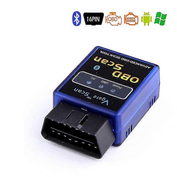 Vgate ELM327 OBD2 V2.1 автомобилен тестер, диагностика, Bluetooth, поддържа всички OBD-II протоколи