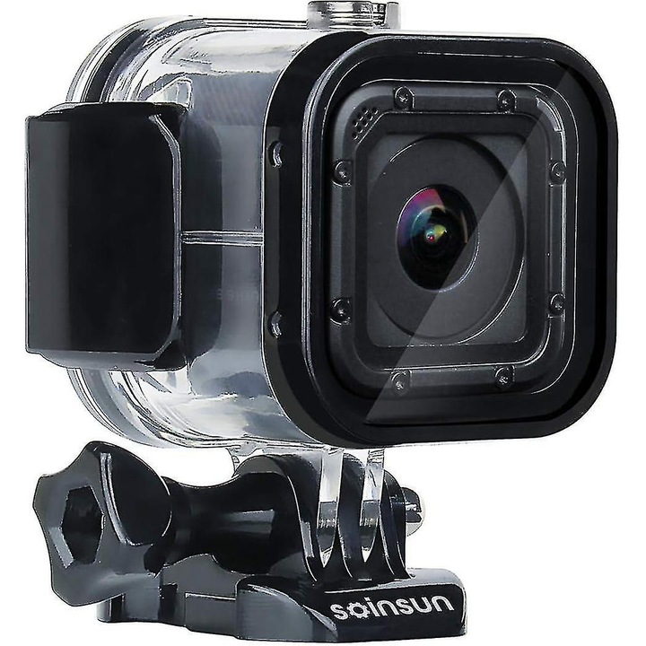 Подводен защитен корпус 60 м, за камери GoPro Hero 4 и 5, оптично стъкло, неръждаема стомана 316
