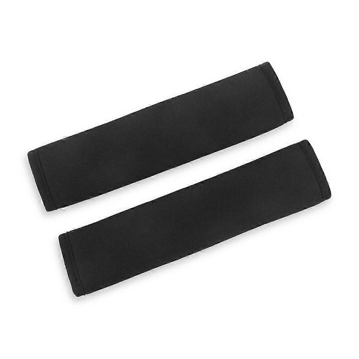Set 2 bucati accesorii pentru centuri de siguranta, negru, 24.5x6.5cm