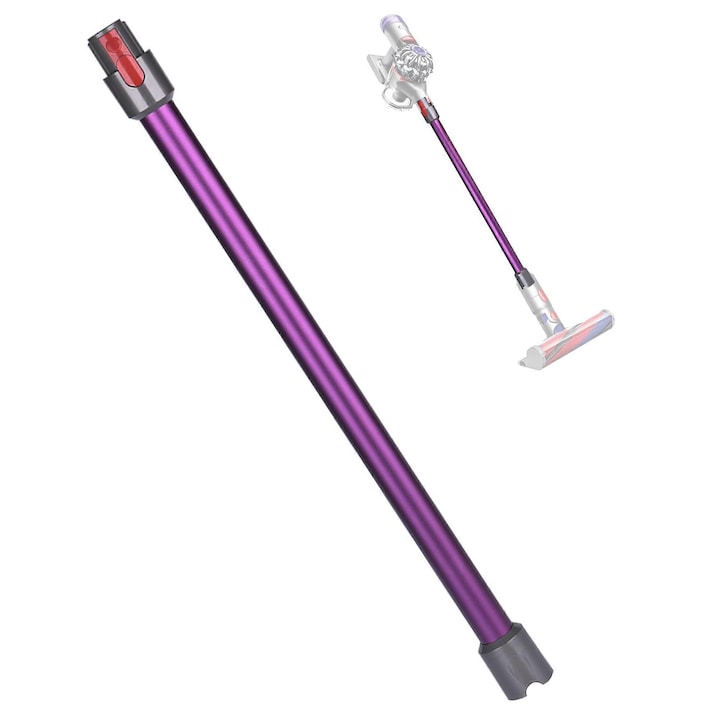 Tub de extensie pentru aspirator, violet, 72.5 cm, compatibilitate cu modele Dyson V15, V11, V10, V8, V7