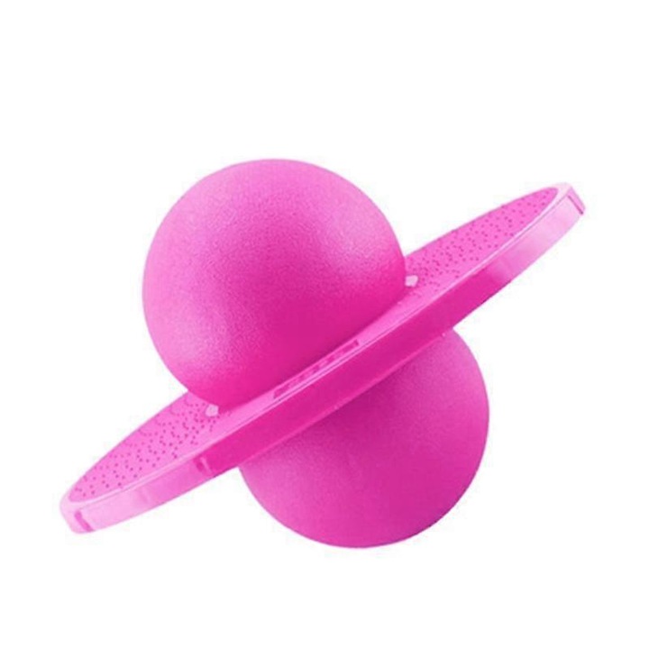Pogo Ball, jucarie interactiva pentru copii, roz, cu pompa, 1 set