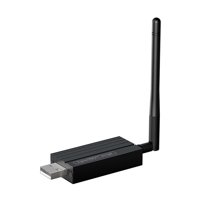 USB донгъл Zigbee 3.0 E, Rqiurpn, Черен