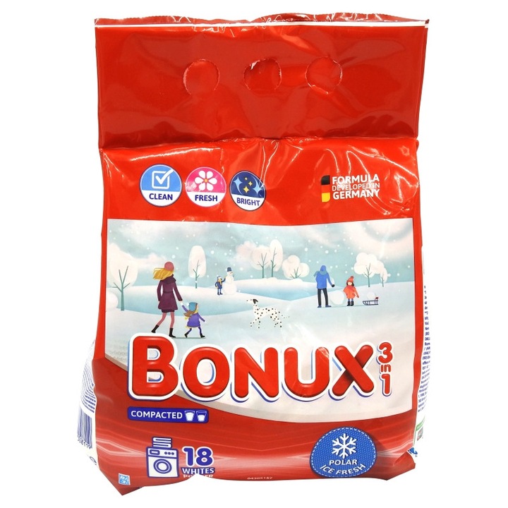 Mosószer Bonux automat 1,17kg, jégfriss 18 mosás