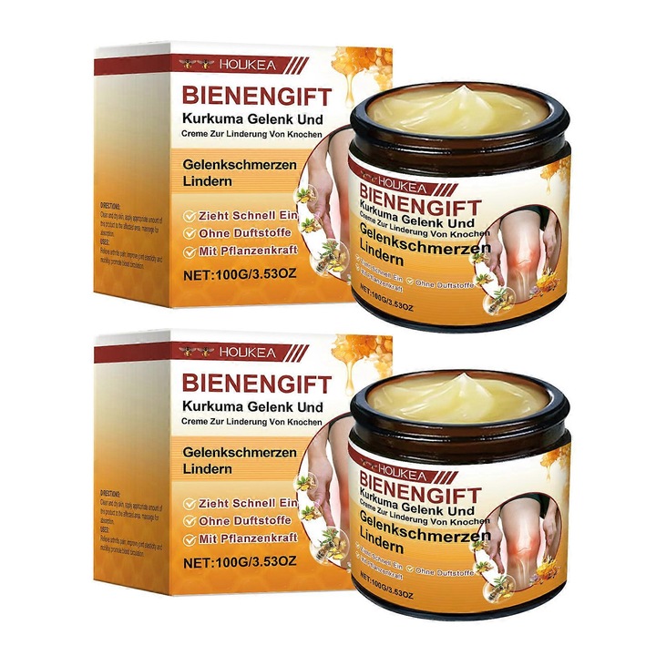 Méhméreg ízületi fájdalomcsillapító krém, 2 darabos készlet, 100g