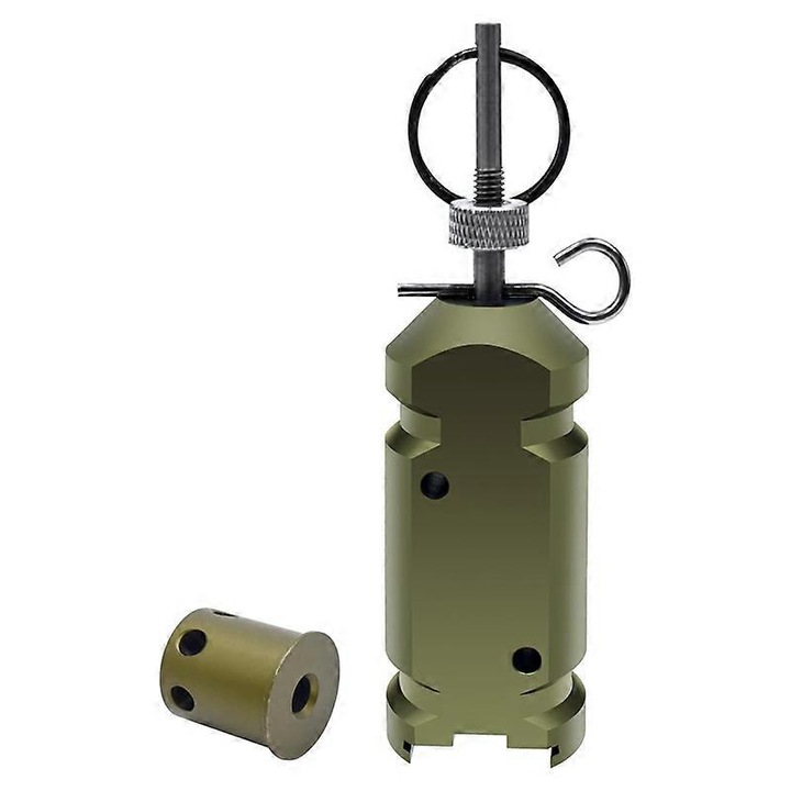 Alarma de perimetru cu fir de declansare, verde armata, din aliaj de aluminiu