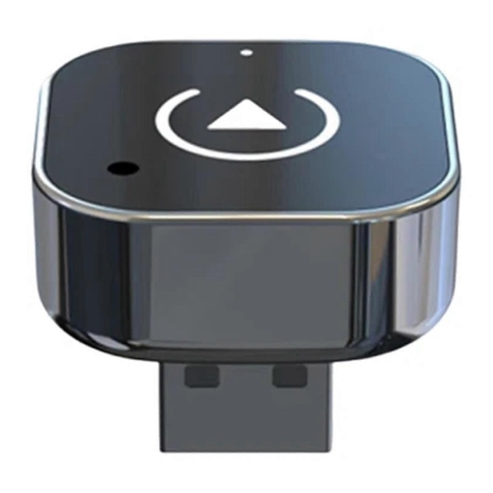 Adaptor wireless CarPlay USB, 14x22x22mm, set cu cablu USB si cablu Type C