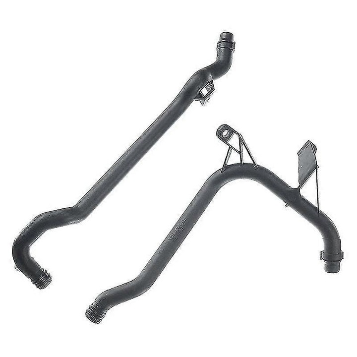 Conducta de racire motor, set 2 piese, pentru E39 E46 E83 E53, negru, plastic