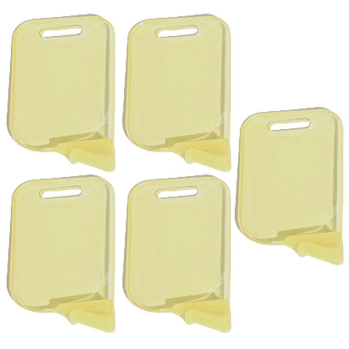 5 darabos elválasztó készlet játékkártya-dobozokhoz, sárga, 48x78 mm