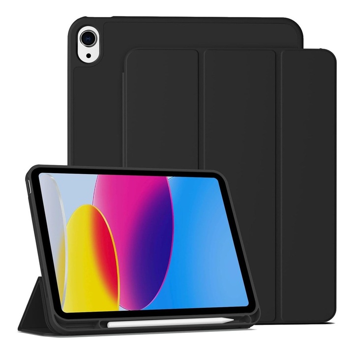 Intelligens tok Apple iPad 10. 10.9"-hez, állítható szögek, fekete